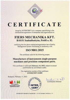 Sikeres auditot tettünk az ISO 14001:2015 szabvány szerinti minőség- és környezetközpontú irányítási rendszerben.